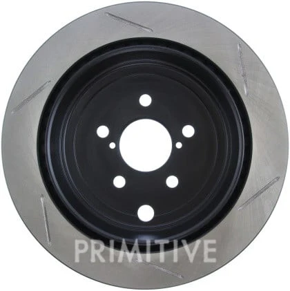 Stoptech Sport 2-Pot Conversion Slotted Rear Rotors (pair) for 2008+ 5x100 - Image 3